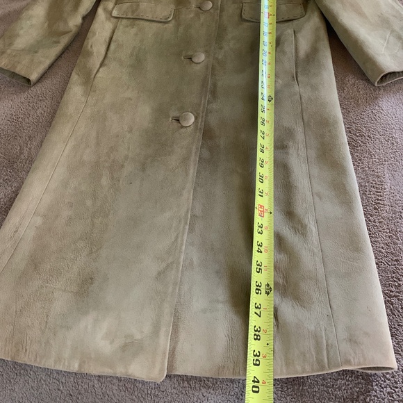 Vintage long camel suede coat - Picture 5 of 8